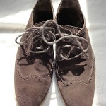 Cole HAAN Lunargrand Mens sz 10 Brown wingtip with light blue sole  NR