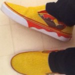 Very Rare Cheese Burger Vans Sneakers!!