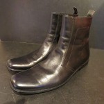 HUGO BOSS Black Leather Zip Boots, Worn Once, FLAWLESS Condition, Size 13 D