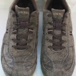 Men’s DIESEL ‘ZINGER’ Shoes Brown Suede Leather Lace Up FREE SHIPPING! – Size 11