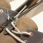 HUGO BOSS Men’s Blumer Boat Shoes 50218571 Color: Grey/Blue  Size: Men’s US 10