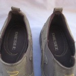 DIESEL GREEN SUEDE SLIP ON LOAFERS  SIZE US 12 MED  45 EU