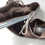 Cole HAAN Lunargrand Mens sz 10 Brown wingtip with light blue sole  NR