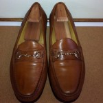 COLE HAAN MEN’S SADDLE TAN HORSE BIT LOAFERS, SIZE 11 1/2 M, EUC