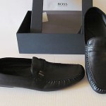 Hugo Boss BOSS Black Ros Men’s Slip On Shoes – Black. Size-10.5