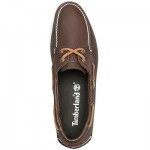 Timberland Mens Brig 2 – Eye Leather Boat Shoe Shoes 29574 Brown New