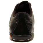 $225 Hugo Boss ORANGE Label Sneakers Black Mens Shoes 8 41 Trainers Walking .5