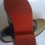 Vintage Cole Haan Brogue Saddle Shoe Deep Nvy & Lt Sage/Taupe Men 10.5 USA MADE