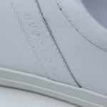 $195 HUGO BOSS Black Label White Sneakers Mens Shoes 9 42 Casual Trainers 8.5 .5