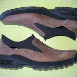 COLE HAAN COUNTRY NIKE AIR VENTED BROWN NUBUCK SLIP ON LOAFERS SZ 12M