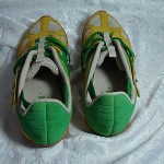 Vintage DIESEL MOSLEY Green Yellow Slip On Sneakers Shoes – Mens Size 12
