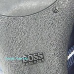 HUGO BOSS BLACK LABEL BIRMON BLUE SHOES SNEAKERS 100% LEATHER NEW SIZE 10
