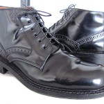 Mens Hugo Boss Brogued Patent Leather Italian Ankle Boots 12 M – Nice Condition!