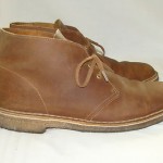 CLARKS ORIGINALS Brown LEATHER Chukka DESERT BOOTS MENS 11.5 11 1/2 M