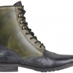 NEW! MENS DIESEL DRESS – CASUAL BOOTS “BOA VISTA DOT” / BLACK-OLIVE / SIZE 10