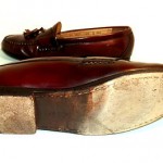 COLE HAAN 10.5D MENS LEATHER TASSEL LOAFER SLIP ON SHOE CORDOVAN EXCELLENT COND