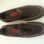 9.5 M COLE HAAN Mens Nike Air Shoes Santa Barbara Brown Loafers Slip On