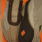 HUGO BOSS Orange Label QUIM Open Brown Linen Suede Shoe NIB 10 $225