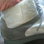 Diesel Deep Gray Grey Suede Vinyl Hi-Top Sneakers US 10.5 10 1/2