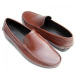 New HUGO BOSS Brown Loafers Dress Shoes 9 42 UK 8 Mens Casual Moccasins 42.5
