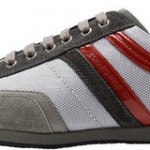 Hugo Boss Mens Silvans Grey Silver Casual Lace-Up Fashion Sneakers Kicks Shoes