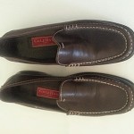 9.5 M COLE HAAN Mens Nike Air Shoes Santa Barbara Brown Loafers Slip On