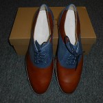 New Cole Haan Air Franklin Saddle Bourbon/Ocean Suede Size 13M