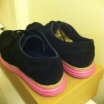 COLE HAAN LUNARGRAND WINGTIP NIKE BLACK/PINK SIZE 14.0 LUNARLON TECHNOLOGY BNDS