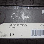 Cole Haan Ivory Linen Suede Brogue style sneakers 10 D