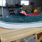 Vans authentic new era speckled shoes mens size 12