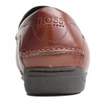 New HUGO BOSS Brown Loafers Dress Shoes 9 42 UK 8 Mens Casual Moccasins 42.5