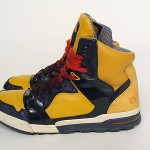 Mens DIESEL High Top Sneaker Shoes I’m Pression Mid Red Blue Mustard Yellow 11