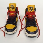 Mens DIESEL High Top Sneaker Shoes I’m Pression Mid Red Blue Mustard Yellow 11