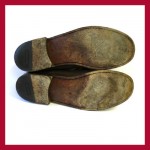 COLE HAAN nike air barrett mens 9 brown suede loafers
