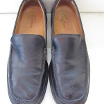 Men’s COLE HAAN Black Leather Nike Air Loafers Shoes 12 M