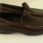9.5 M COLE HAAN Mens Nike Air Shoes Santa Barbara Brown Loafers Slip On