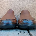 MENS DRESS SHOE COLE HAAN SIZE 8.5M BROWN LEATHER CASUAL SLIP ON DRIVER LOAFERS