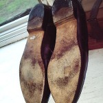 RARE BRAGANO BY COLE HAAN CORDOVAN LEATHER PENNY LOAFERS 12 M SHOES MADE ITALY