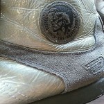 Diesel Deep Gray Grey Suede Vinyl Hi-Top Sneakers US 10.5 10 1/2