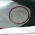 NEW DIESEL TELL RED GRAY MEN’S CASUAL SNEAKER SHOES SIZE 12 MSRP $100