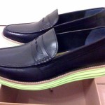 **New Cole Haan Lunargrand Penny, Black/Yellow Leather** SZ 9