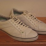 Men’s Hugo Boss Apache Sneakers Leather White 9 D $225 Worn Once! EUC!!!