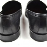 HUGO BOSS Black Leather Dress Loafer Shoes Sz 8
