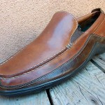 MENS DRESS SHOE COLE HAAN SIZE 8.5M BROWN LEATHER CASUAL SLIP ON DRIVER LOAFERS