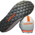 Diesel Mens Gunner Y00326 PS873 H4483 Gray Orange Lace Up Sneakers Shoes Sz 11