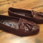 Men’s Cole Haan Bragano Woven Brown Leather Shoes sz 9 1/2 Medium
