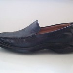 Men’s COLE HAAN Black Leather Nike Air Loafers Shoes 12 M