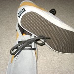 VANS SKATEBOARDING MENS RATA MID LEATHER MUSTARD YELLOW & GREY SHOES SIZE 11.5