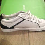 HUGO BOSS Mens White Shoes Fashion Sneakers APACHE FUTURE, BOSS Green New In Box