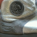 Diesel Deep Gray Grey Suede Vinyl Hi-Top Sneakers US 10.5 10 1/2